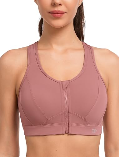 Yvette Sport BH Starker Halt Vorderverschluss Große Größe Mesh Ringerrücken für Lauf Joggen Reiten,Rouge Rot,4XL Große Größen Yvette Sport BH Starker Halt Vorderverschluss Große Größe Mesh Ringerrücken für Lauf Joggen Reiten,Rouge Rot,4XL Große Größen von Yvette