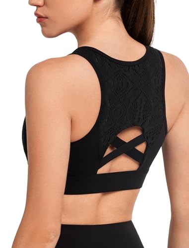 Yvette Sport BH Starker Halt mit Vorderverschluss Gepolstert Große Größen Fitness Lauf Bra,Schwarz,L Yvette Sport BH Starker Halt mit Vorderverschluss Gepolstert Große Größen Fitness Lauf Bra,Schwarz,L von Yvette