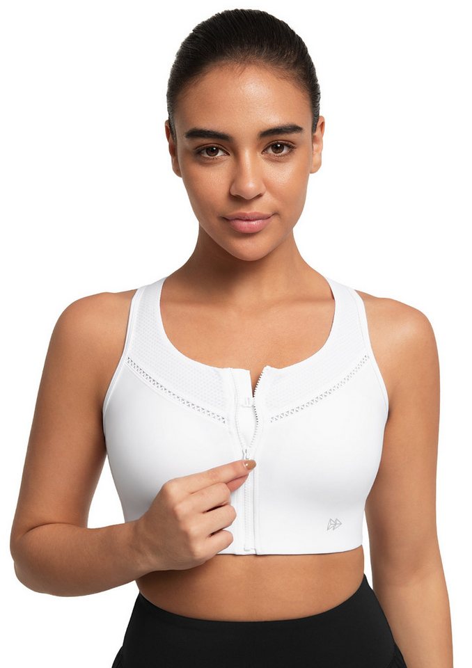 Yvette Sport-BH Starker halt mit Vorderverschluss Mesh Ringerrücken, 1096A08 von Yvette