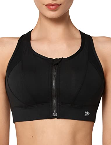 Yvette Stoßfester Sport-BH, schwarz, Medium von Yvette