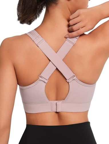 Yvette Verstellbar Sport BH Starker Halt mit Haken & Öse Bügellos Fitness Lauf Bra,Rosa,M Yvette Verstellbar Sport BH Starker Halt mit Haken & Öse Bügellos Fitness Lauf Bra,Rosa,M von Yvette