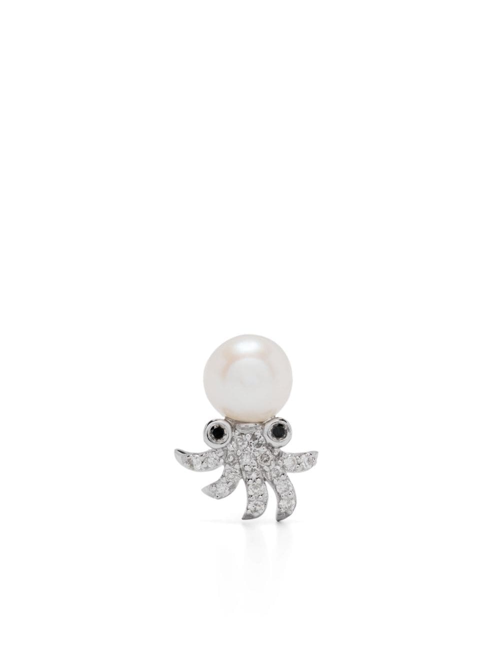 Yvonne Léon 9kt white gold Octopuss Chips diamond single earring von Yvonne Léon