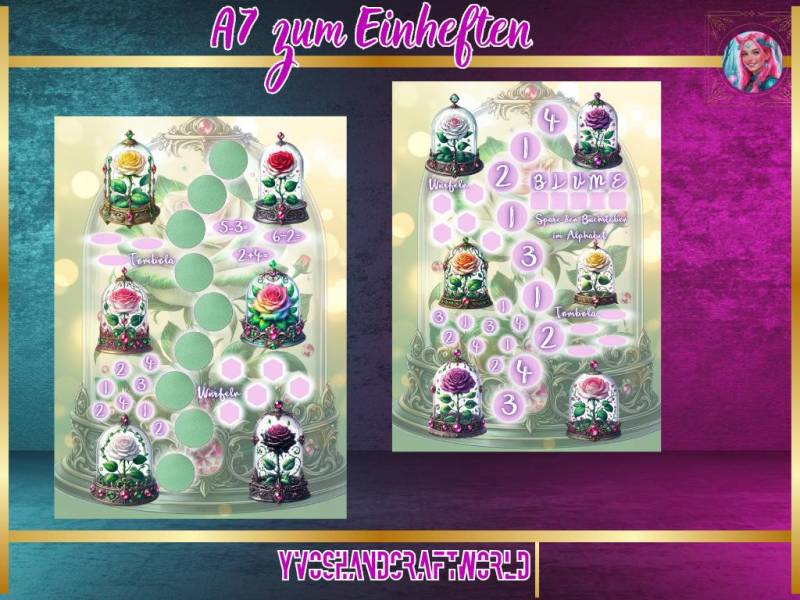 Die Verzauberte Blüte Einheften Matt Foliert A7 Die Verzauberte Blüte Einheften Matt Foliert A7 von Yvoshandcraftworld