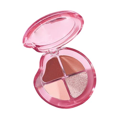 4 Farben Matte Schimmert Lidschatten Make Up Palette Hochpigmentierte Cremige Augenschatten Pulver Erzeugen Sie Einen Natürlichen Augen Look von Ywmsfl
