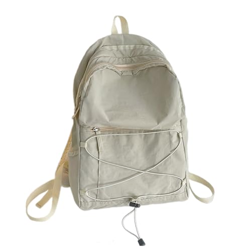 Funktional Contrast Color Backpack Frauen Herren Bücher Tasche Rucksack Mit Bungee Kordmultipocketed Travel Laptop Rucksack von Ywmsfl