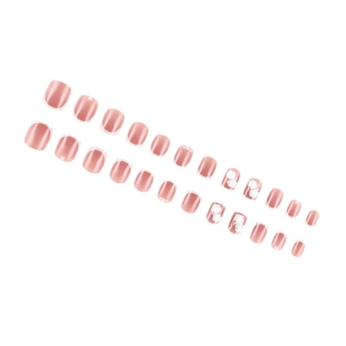 Nägel zum Aufdrücken mit 3D-Blumen-Designs, künstliche Nägel, französische Spitzen für Frauen, die ein einzigartiges Valentinstag-Aussehen suchen Nägel zum Aufdrücken mit 3D-Blumen-Designs, künstliche Nägel, französische Spitzen für Frauen, die ein einzigartiges Valentinstag-Aussehen suchen von Ywmsfl