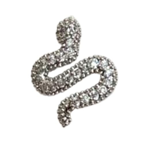 Neujahrsschlange Form Nägel Zaubernäle Nägel Kunst Charme Snake Nails Strassnagel Nägel Dekorationen Für Frau Und Mädchen von Ywmsfl