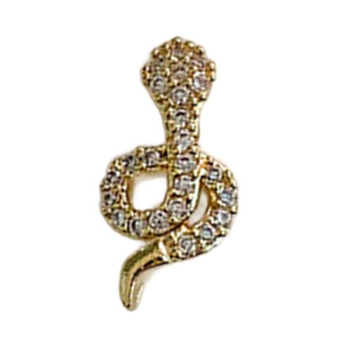 Neujahrsschlange Form Nägel Zaubernäle Nägel Kunst Charme Snake Nails Strassnagel Nägel Dekorationen Für Frau Und Mädchen von Ywmsfl
