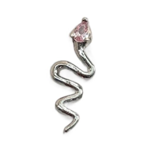 Neujahrsschlange Form Nägel Zaubernäle Nägel Kunst Charme Snake Nails Strassnagel Nägel Dekorationen Für Frau Und Mädchen von Ywmsfl
