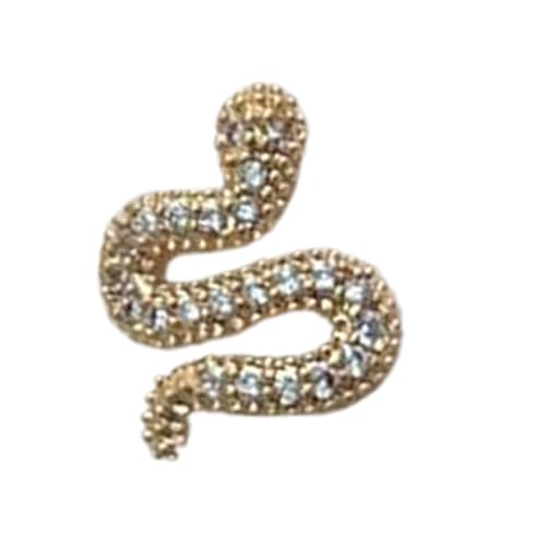 Neujahrsschlange Form Nägel Zaubernäle Nägel Kunst Charme Snake Nails Strassnagel Nägel Dekorationen Für Frau Und Mädchen von Ywmsfl