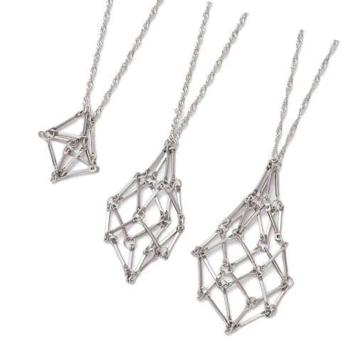 Ywmsfl 3 Stück Edelstahl-Käfig-Halskette mit einzigartigem Design für Männer, Damen, Mädchen Ywmsfl 3 Stück Edelstahl-Käfig-Halskette mit einzigartigem Design für Männer, Damen, Mädchen von Ywmsfl