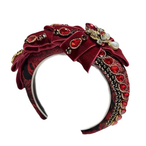 Ywmsfl Luxuriöses Blingbling Stirnband Auffällige Kopfbedeckung Weihnachten Party Foto Requisiten Frauen Kopfbedeckung Cosplay Zubehör von Ywmsfl