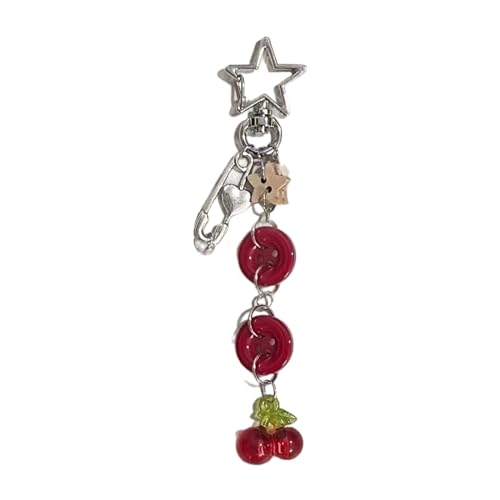Ywmsfl Schlüsselanhänger mit Knopf, Handykette, Ornament, Perlen, Handy-Schlüsselband, Taschenanhänger für modische Menschen Ywmsfl Schlüsselanhänger mit Knopf, Handykette, Ornament, Perlen, Handy-Schlüsselband, Taschenanhänger für modische Menschen von Ywmsfl