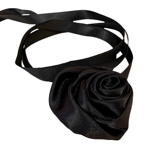 Ywmsfl Stilvolle Rosenblüten-Halskette, Kunstblumenband, Halskette, Schlüsselbeinkette, auffälliges Choker-Accessoire Ywmsfl Stilvolle Rosenblüten-Halskette, Kunstblumenband, Halskette, Schlüsselbeinkette, auffälliges Choker-Accessoire von Ywmsfl