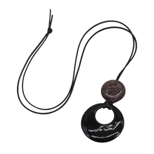 Ywmsfl Stilvoller natürlicher Aventurin-Stein-Anhänger an Lederseil-Halskette, Uni, Modeschmuck, Accessoire für trendige Frauen Ywmsfl Stilvoller natürlicher Aventurin-Stein-Anhänger an Lederseil-Halskette, Uni, Modeschmuck, Accessoire für trendige Frauen von Ywmsfl