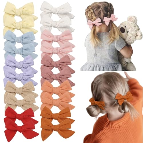 Yxiang Haarschleifen für Mädchen, 10,2 cm, Leinenstoff, Krokodilklemmen, Haarschmuck für kleine Mädchen, Kleinkinder, Kinder und Teenager, paarweise, 20 Stück Yxiang Haarschleifen für Mädchen, 10,2 cm, Leinenstoff, Krokodilklemmen, Haarschmuck für kleine Mädchen, Kleinkinder, Kinder und Teenager, paarweise, 20 Stück von Yxiang