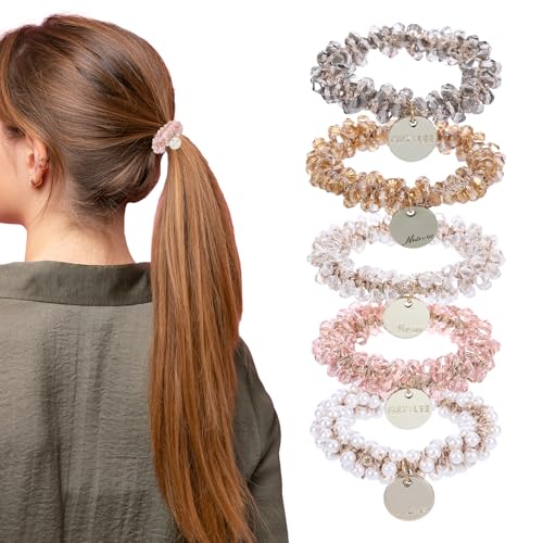 5 Stück Scrunchies Kristall Haargummi Damen,Haargummis Hamen, Zopfgummi,Haarschmuck Damen, Scrunchies Haargummi mit Perlen Elastischer Haargummi für Frauen und Mädchen 5 Stück Scrunchies Kristall Haargummi Damen,Haargummis Hamen, Zopfgummi,Haarschmuck Damen, Scrunchies Haargummi mit Perlen Elastischer Haargummi für Frauen und Mädchen von Yylaiire