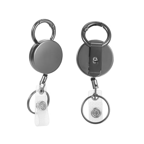 Yylaiire SchlüSselanhäNger Ausziehbar,Hochleistungs Metall SchlüSselband Ausziehbar,mit Edelstahl-Federspule,65m Nylonseil GüRtelclip und Schlüsselring,für Kartenhalter Schlüsselkarten Schlüssel Yylaiire SchlüSselanhäNger Ausziehbar,Hochleistungs Metall SchlüSselband Ausziehbar,mit Edelstahl-Federspule,65m Nylonseil GüRtelclip und Schlüsselring,für Kartenhalter Schlüsselkarten Schlüssel von Yylaiire