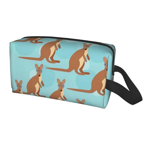 Funny for Kangaroo Zoo Print Travel Storage Bag for Men Women,Large Capacity Organizer Portable Toiletry Bag von Yyoretp