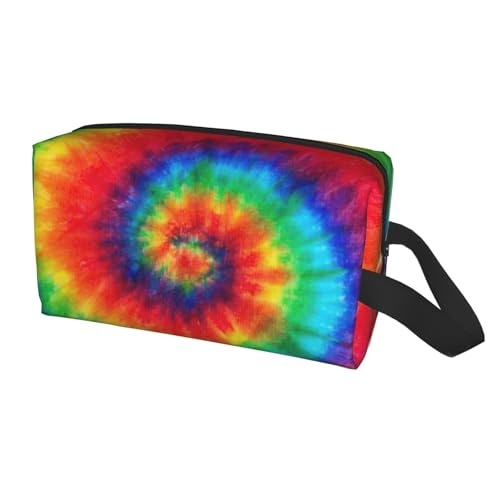 Reise-Aufbewahrungstasche für Männer und Frauen, mit Batikmuster, mit großem Fassungsvermögen, tragbarer Kulturbeutel von Yyoretp