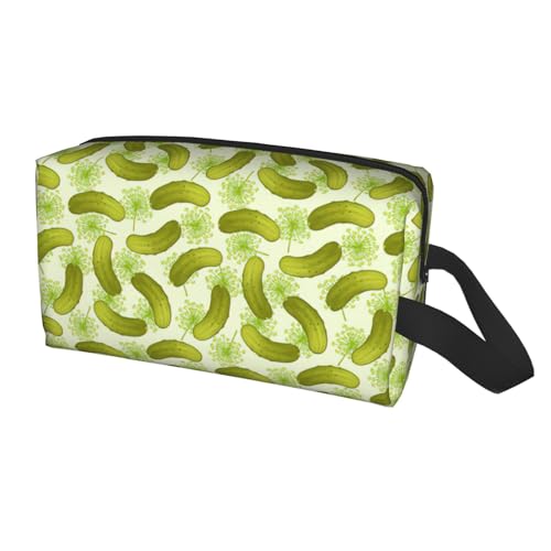 Sushi Dill Pickles Print Travel Storage Bag for Men Women,Large Capacity Organizer Portable Toiletry Bag von Yyoretp