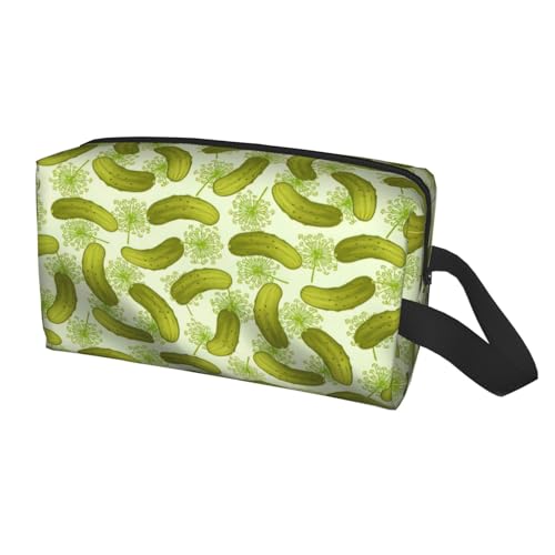 Sushi Dill Pickles Print Travel Storage Bag for Men Women,Large Capacity Organizer Portable Toiletry Bag von Yyoretp
