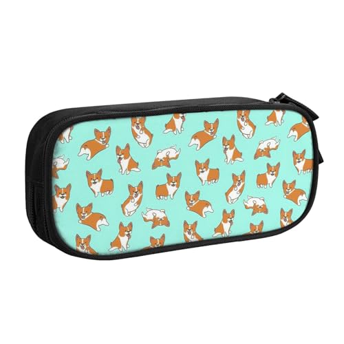 Yyoretp Corgi Federmäppchen mit niedlichem Hundeaufdruck, doppellagiger Reißverschluss, Make-up-Tasche, Stiftebox., Schwarz , Einheitsgröße, Kosmetikkoffer Yyoretp Corgi Federmäppchen mit niedlichem Hundeaufdruck, doppellagiger Reißverschluss, Make-up-Tasche, Stiftebox., Schwarz , Einheitsgröße, Kosmetikkoffer von Yyoretp