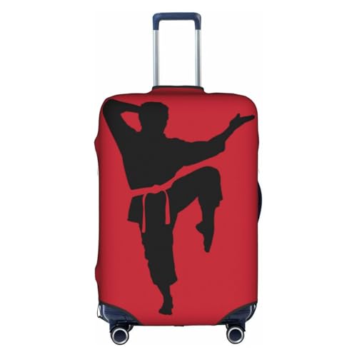 Yyoretp Elastischer Gepäckbezug mit Karate-Männer-Druck, Koffer-Schutzhülle mit Reißverschluss, passend für 45,7 - 81,3 cm., weiß, L Yyoretp Elastischer Gepäckbezug mit Karate-Männer-Druck, Koffer-Schutzhülle mit Reißverschluss, passend für 45,7 - 81,3 cm., weiß, L von Yyoretp