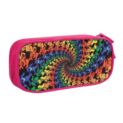 Yyoretp Federmäppchen mit großem Fassungsvermögen, Batikdruck, doppellagiger Reißverschluss, Make-up-Tasche, Stiftebox., rose, Einheitsgröße, Kosmetikkoffer Yyoretp Federmäppchen mit großem Fassungsvermögen, Batikdruck, doppellagiger Reißverschluss, Make-up-Tasche, Stiftebox., rose, Einheitsgröße, Kosmetikkoffer von Yyoretp