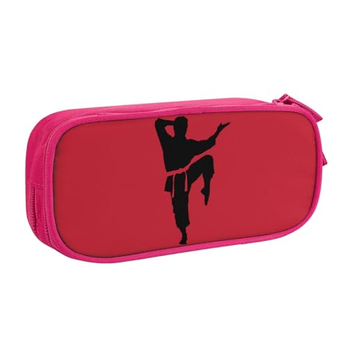 Yyoretp Federmäppchen mit großem Fassungsvermögen, Karate-Männer-Druck, doppellagiger Reißverschluss, Make-up-Tasche, Stiftebox., rose, Einheitsgröße, Kosmetikkoffer Yyoretp Federmäppchen mit großem Fassungsvermögen, Karate-Männer-Druck, doppellagiger Reißverschluss, Make-up-Tasche, Stiftebox., rose, Einheitsgröße, Kosmetikkoffer von Yyoretp