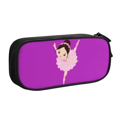Yyoretp Federmäppchen mit großem Fassungsvermögen, Motiv: kleine Ballerina, tanzendes Mädchen, doppellagiger Reißverschluss, Make-up-Tasche, Federmäppchen., Schwarz , Einheitsgröße, Kosmetikkoffer Yyoretp Federmäppchen mit großem Fassungsvermögen, Motiv: kleine Ballerina, tanzendes Mädchen, doppellagiger Reißverschluss, Make-up-Tasche, Federmäppchen., Schwarz , Einheitsgröße, Kosmetikkoffer von Yyoretp