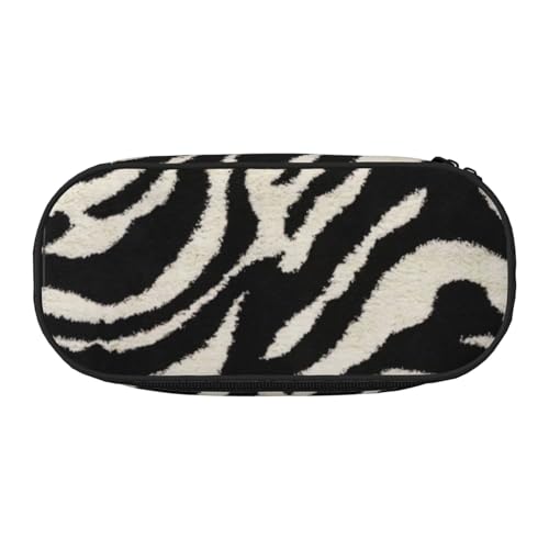 Yyoretp Federmäppchen mit großem Fassungsvermögen, Zebra-Tierdruck, großes Federmäppchen, Schreibwaren, Stifteetui für Bürobedarf von Yyoretp