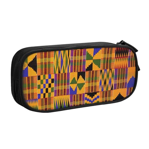 Yyoretp Federmäppchen mit großem Fassungsvermögen, afrikanisches Ethno-Muster, doppellagiger Reißverschluss, Make-up-Tasche, Federmäppchen., Schwarz , Einheitsgröße, Kosmetikkoffer Yyoretp Federmäppchen mit großem Fassungsvermögen, afrikanisches Ethno-Muster, doppellagiger Reißverschluss, Make-up-Tasche, Federmäppchen., Schwarz , Einheitsgröße, Kosmetikkoffer von Yyoretp
