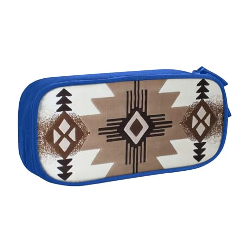 Yyoretp Federmäppchen mit großem Fassungsvermögen, doppelschichtiger Reißverschluss, Make-up-Tasche, Federmäppchen., blau, Einheitsgröße, Kosmetikkoffer von Yyoretp