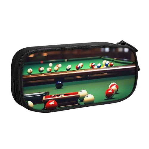 Yyoretp Federmäppchen mit großem Fassungsvermögen, doppelschichtiger Reißverschluss, Make-up-Tasche, Stiftebox., Schwarz , Einheitsgröße, Kosmetikkoffer von Yyoretp