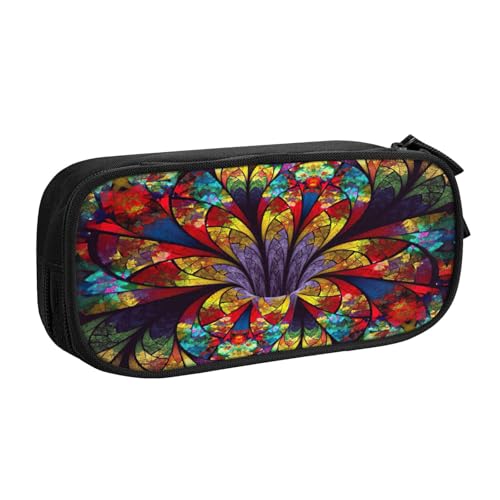 Yyoretp Federmäppchen mit großem Fassungsvermögen, mit Blumendruck, doppellagiger Reißverschluss, Make-up-Tasche, Stiftebox., Schwarz , Einheitsgröße, Kosmetikkoffer Yyoretp Federmäppchen mit großem Fassungsvermögen, mit Blumendruck, doppellagiger Reißverschluss, Make-up-Tasche, Stiftebox., Schwarz , Einheitsgröße, Kosmetikkoffer von Yyoretp