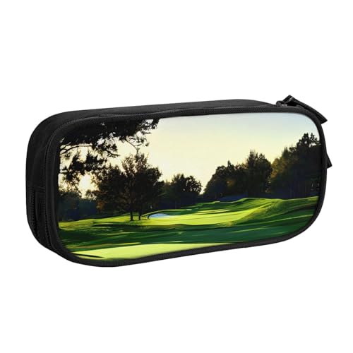 Yyoretp Federmäppchen mit großem Fassungsvermögen und doppelschichtigem Reißverschluss, Make-up-Tasche, Federmäppchen., Schwarz , Einheitsgröße, Kosmetikkoffer von Yyoretp