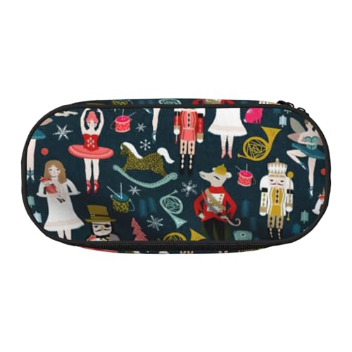 Yyoretp Große Kapazität Damen Nussknacker Ballett Xmas Dance Print Federmäppchen Großes Federmäppchen Schreibwaren Stiftebeutel für Bürobedarf von Yyoretp