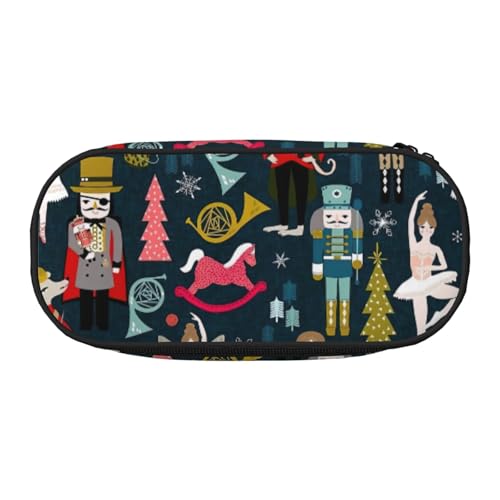 Yyoretp Große Kapazität Damen Nussknacker Ballett Xmas Dance Print Federmäppchen Großes Federmäppchen Schreibwaren Stiftebeutel für Bürobedarf von Yyoretp