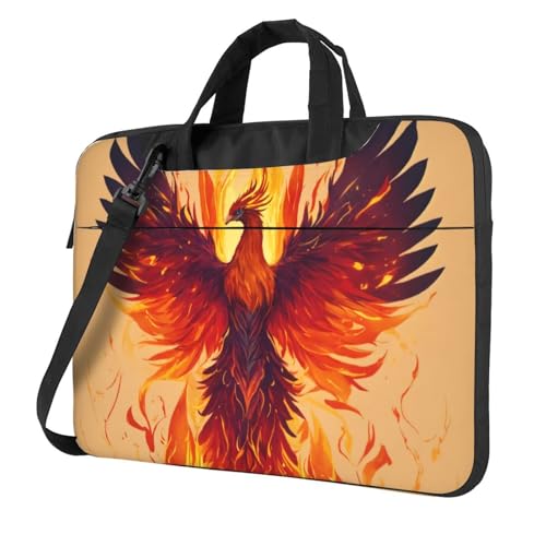 Yyoretp Phoenix-Laptop-Tasche, tragbare Laptoptasche, kompatibel mit 13-16 Zoll (33 - 40,6 cm), Schwarz , 14 inch von Yyoretp