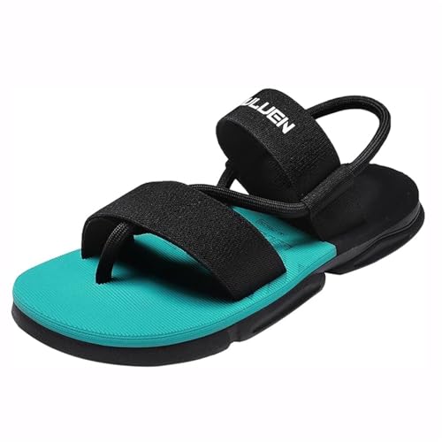 Bequeme Hallux-Valgus-Hausschuhe, Herren-Sommer-Sandalen Mit Rutschfester Sohle Und Verstellbarem Kreuzriemen Zur Unterstützung Der Fußgewölbe Und Zur Korrektur Von Ballenzehen, Flops(Green,41 EU) von Yytcsjz