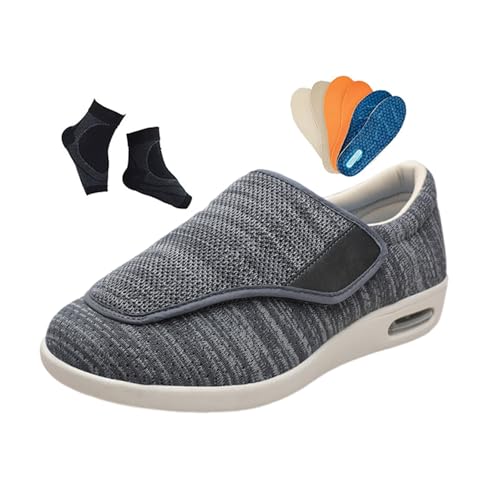 Chaussures Pour Pieds Diabétiques, Chaussures Orthopédiques Réglables Pour Soulager La Douleur Des Pieds Gonflés Et Diabétiques Âgés, Chaussons Confortables La Marche, Bottes Gonflés(Dark Gray,51 EU) von Yytcsjz