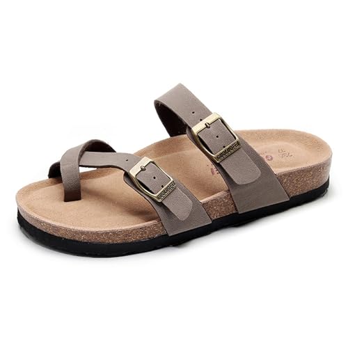 Yytcsjz Herren-Sandalen Aus Kork Mit Fußbett Und Fußgewölbeunterstützung Gegen Ballenzehen, Orthopädische Hausschuhe Im Vintage-Stil Mit Offener Spitze Verstellbarer Metallschnalle(Coffee,43 EU) Yytcsjz Herren-Sandalen Aus Kork Mit Fußbett Und Fußgewölbeunterstützung Gegen Ballenzehen, Orthopädische Hausschuhe Im Vintage-Stil Mit Offener Spitze Verstellbarer Metallschnalle(Coffee,43 EU) von Yytcsjz