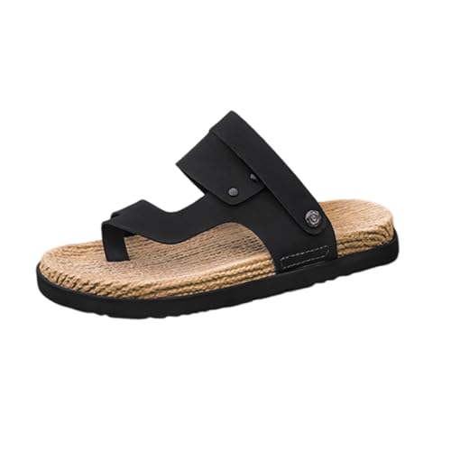 Rutschfeste Verstellbare Herren-Strandsandalen Zur Ballenzehen-Korrektur Mit Fußgewölbeunterstützung, Bequeme Offene Zehenpartie Strapazierfähige Weiche Und Atmungsaktive Slipper Großen(42 EU) von Yytcsjz