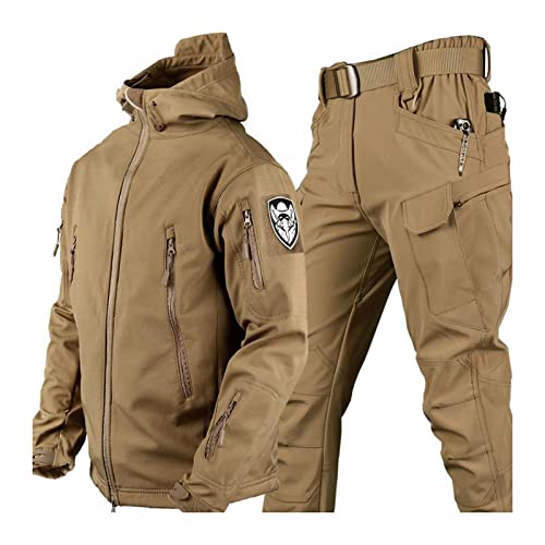Skianzüge für Herren, Herren Ski Anzug Winter Wasserdicht Winddicht Kapuze Schneemantel und Hose, Outdoor Sport Schneeanzüge, zum Skifahren und andere Winter Outdoor Ski Aktivitäten ( Color : Brown , Skianzüge für Herren, Herren Ski Anzug Winter Wasserdicht Winddicht Kapuze Schneemantel und Hose, Outdoor Sport Schneeanzüge, zum Skifahren und andere Winter Outdoor Ski Aktivitäten ( Color : Brown , von Yytcsjz