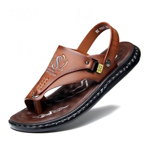 Sommer-Sandalen Gegen Ballenzehen, Bequeme Weiche rutschfeste Und Atmungsaktive Orthopädische Sandalen Für Herren Mit Fußgewölbeunterstützung, Flache Hausschuhe Korrektur Ballenzehen(Brown,47 EU) Sommer-Sandalen Gegen Ballenzehen, Bequeme Weiche rutschfeste Und Atmungsaktive Orthopädische Sandalen Für Herren Mit Fußgewölbeunterstützung, Flache Hausschuhe Korrektur Ballenzehen(Brown,47 EU) von Yytcsjz