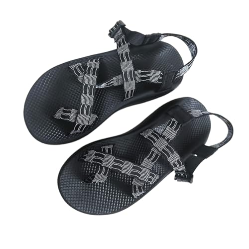 Yytcsjz Flache Herren-Outdoor-Hausschuhe, Herren-Sommersandalen Mit Verstellbarem Atmungsaktivem Riemen Und Ballenzehen-Korrektur, Lässige Flip-Flops Weich Und rutschfest, Bei Hallux Valgus(E,43 EU) von Yytcsjz