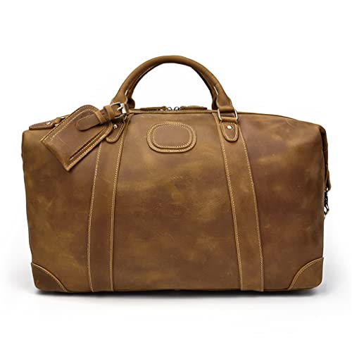 Business Man Bag Handtasche Leder Herren Duffle Taschen Flugzeug Extra große Gepäcktasche (Farbe: B, Größe: Einheitsgröße), a, Einheitsgröße von Yyuoqafn