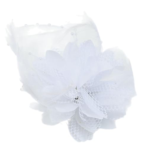 Auffällige Blumenhaarzubehör Mit Gefiedertem Detail Cosplay Hair Piece Haarclip Für Tanzpartys Und Cosplay Schwarzer Blumenclip von Yzdysg