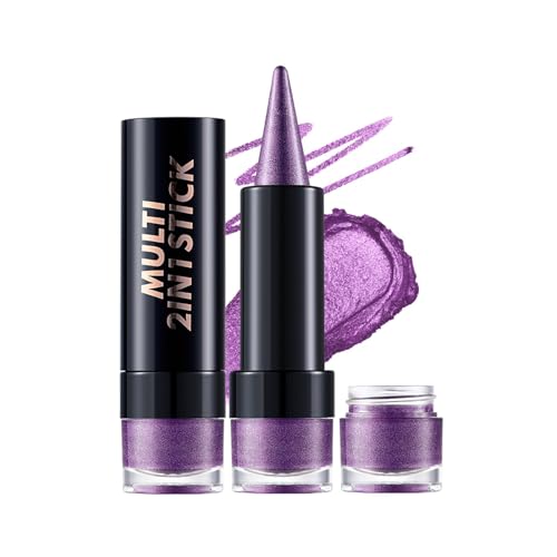 Doppelkopf 2 In 1 Lidschatten Und Stick Blendable Lidschattenstock Praktische Augenschatten Hochpigmentiertes Schwarzes Lidschatten Make Up von Yzdysg